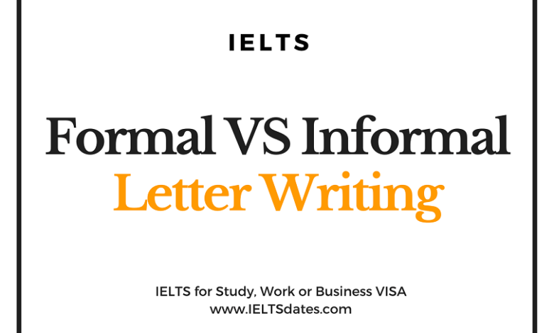 Formal & Informal English use in IELTS Letter Writing Difference between informal & formal words in IELTS Writing