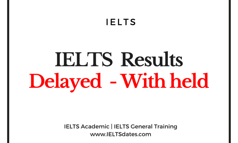 IELTS Test Results Withheld or Delayed Status Why your IELTS results Withheld and When to Expect Results Announcement