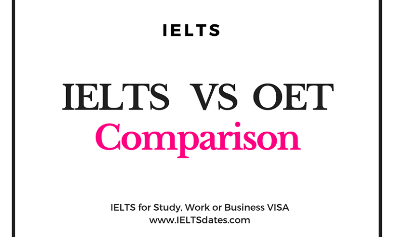 IELTS and OET Test Comparison for Nursing Profession