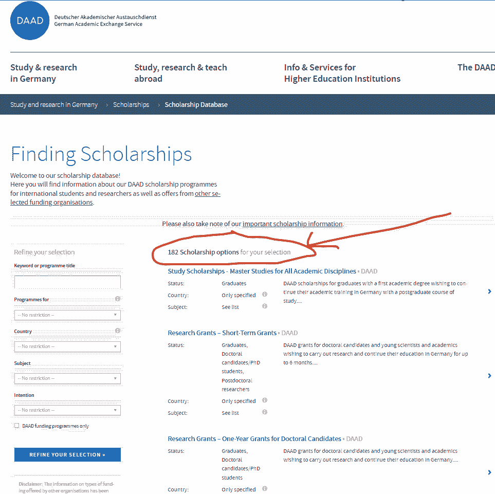 DaaD Scholarships 2024